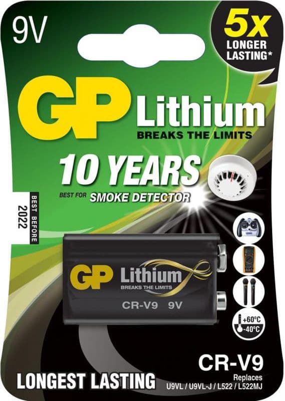 GP Lithium 9 Volt E