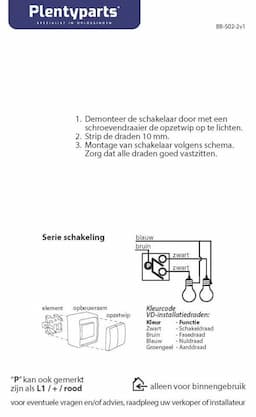 Berker serie schakelaar opbouw creme