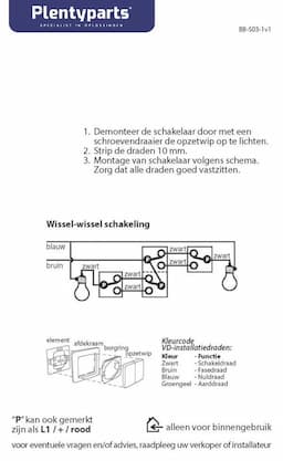 Peha wissel/wissel schakelaar wissel-wissel creme