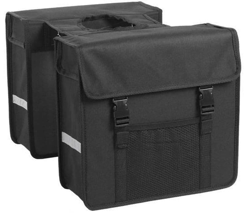 Dubbele shopper zwart