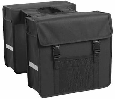 Dubbele shopper zwart