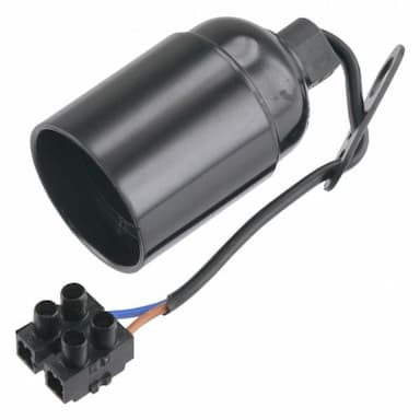 Verhuisfittingen E27 zwart, set a 2 stuks
