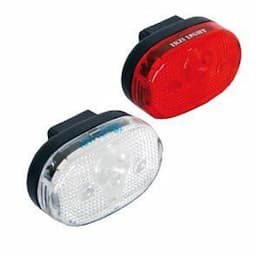 Ikzi koplamp + achterlicht LED batterij