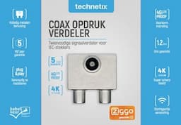 Coax opdruk verdeler IEC