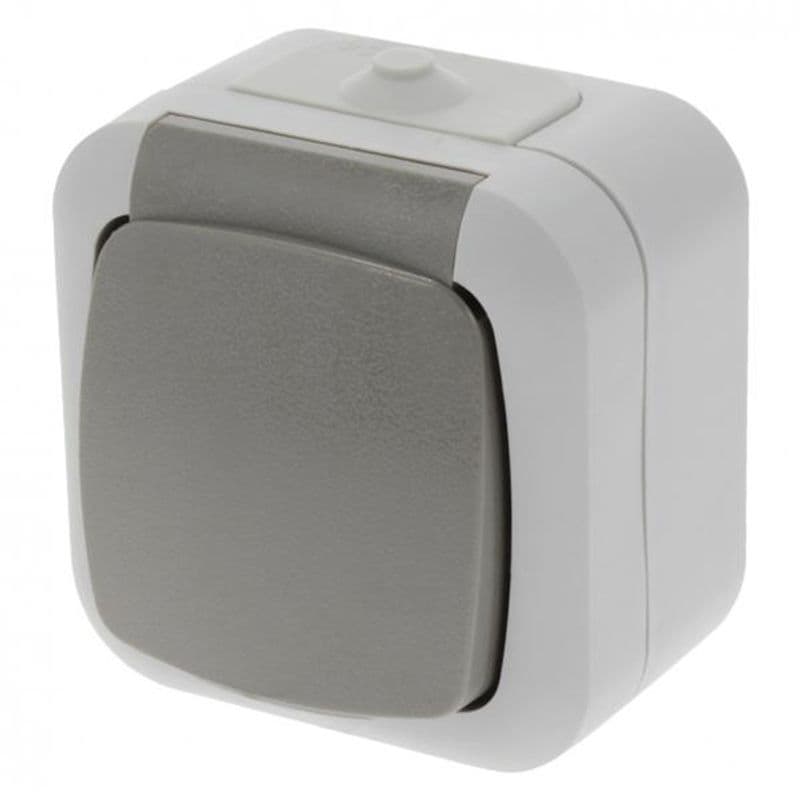 Opbouw contactdoos met randaarde spatwaterdicht