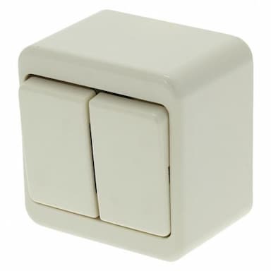 Berker serie schakelaar opbouw creme