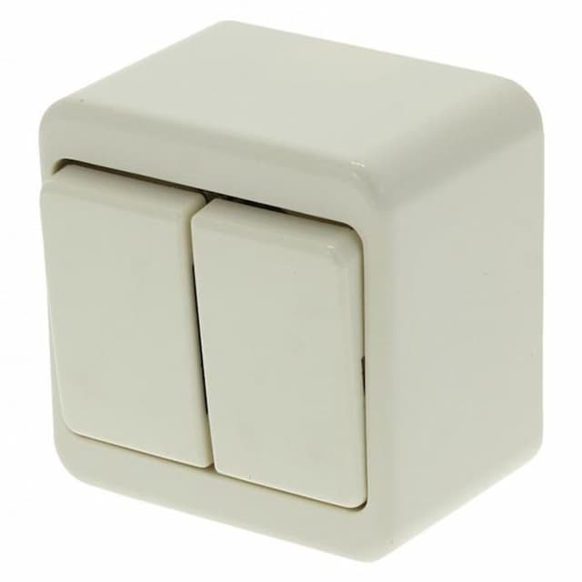 Berker serie schakelaar opbouw creme