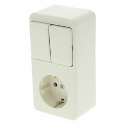 Berker opbouw combinatie serie – randaarde creme