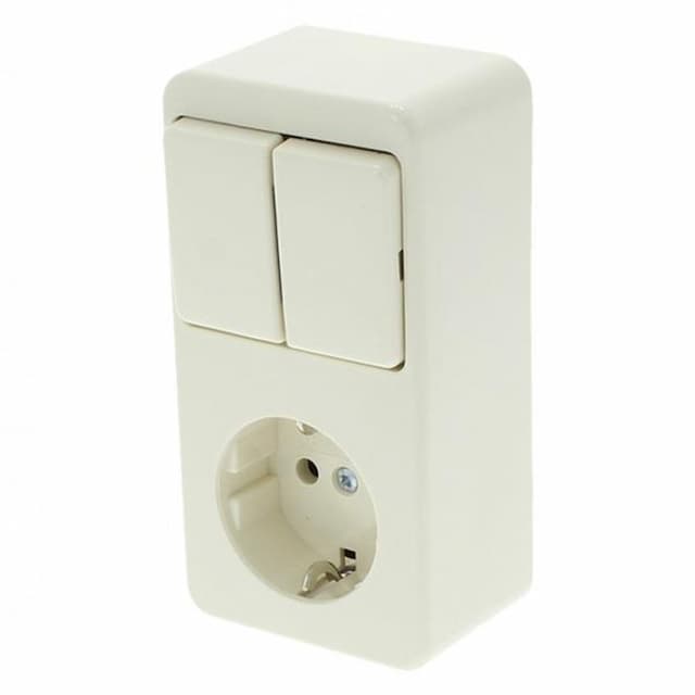 Berker opbouw combinatie serie – randaarde creme
