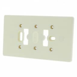 Universele montageplaat dubbel creme