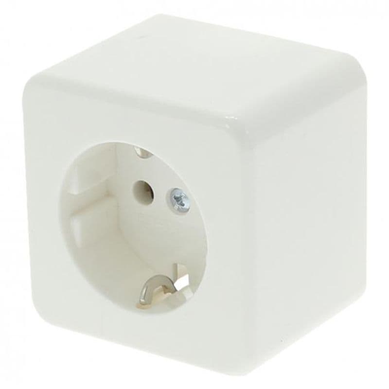 Contactdoos RA polarwit