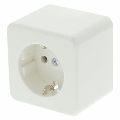 Contactdoos RA polarwit