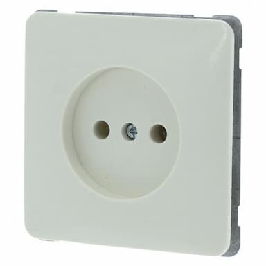 Peha inbouw contactdoos zonder randaarde creme