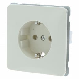 Peha inbouw contactdoos met randaarde creme