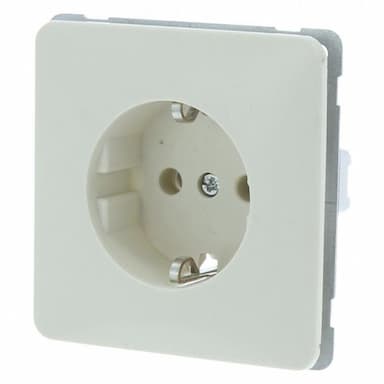 Peha inbouw contactdoos met randaarde creme