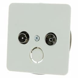 Peha inbouw radio / tv contactdoos creme