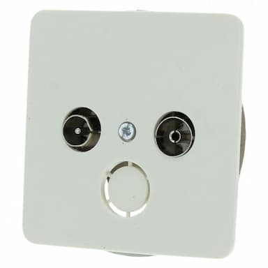 Peha inbouw radio / tv contactdoos creme