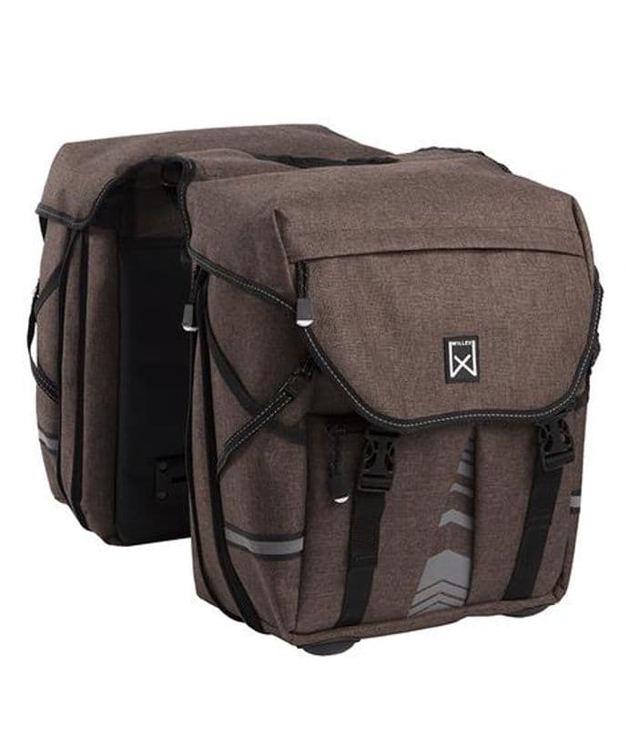 Sportieve dubbele bagagetas 1200 S bruin