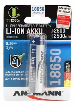 Ansmann Lithium 18650 2600 mAh