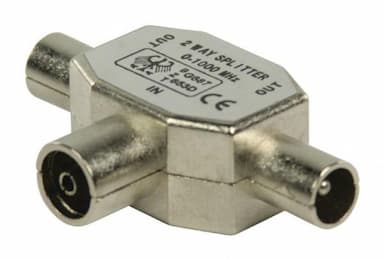 Coax splitter metaal TV