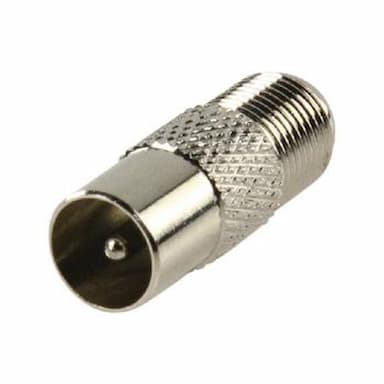 F-connector contra - coax male