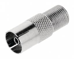 F-connector contra - coax female