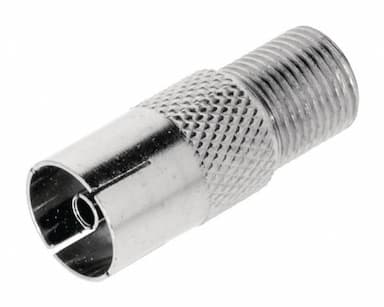 F-connector contra - coax female