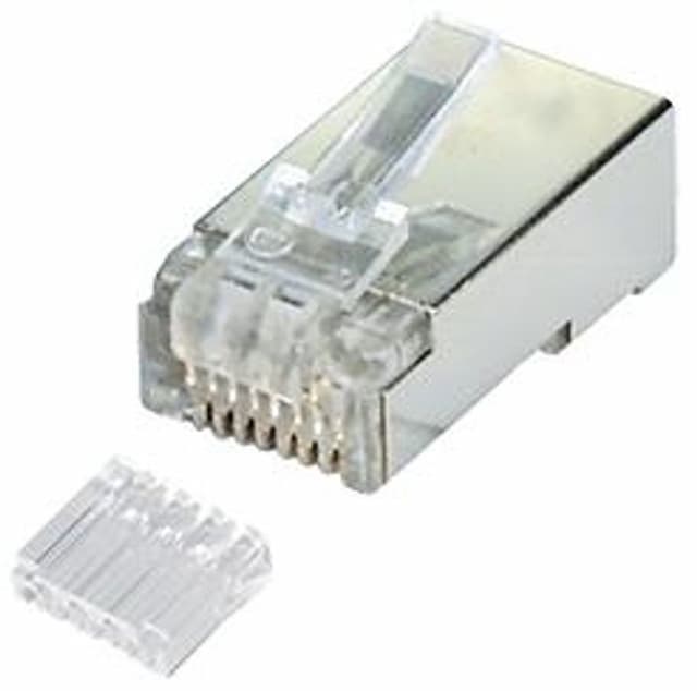 Modulaire plug RJ45 8/8 inzetstuk
