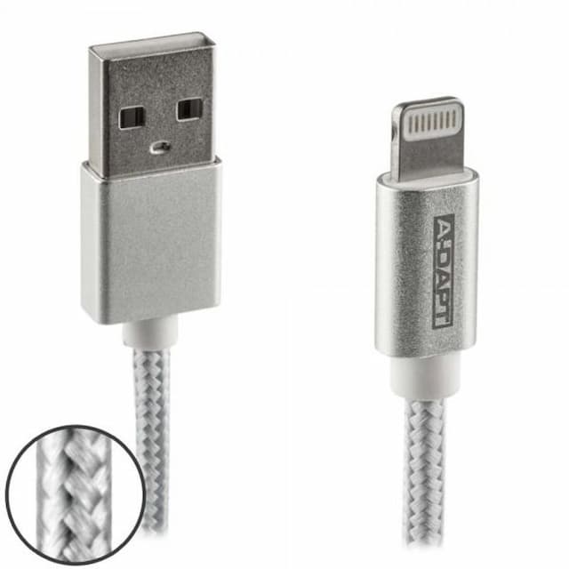 Lightning kabel gevlochten nylon