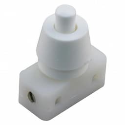 Drukschakelaar inbouw wit