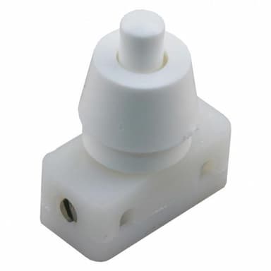 Drukschakelaar inbouw wit