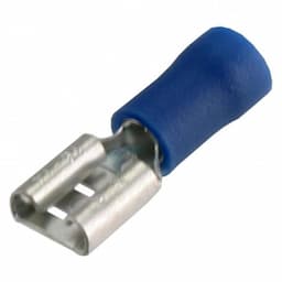 Kabelschoen schuifstekker contra blauw