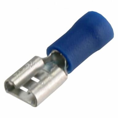 Kabelschoen schuifstekker contra blauw