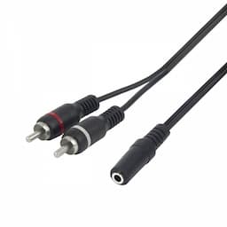 Audio adapterkabel jack - tulp