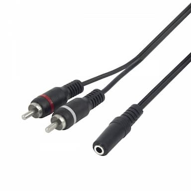 Audio adapterkabel jack - tulp