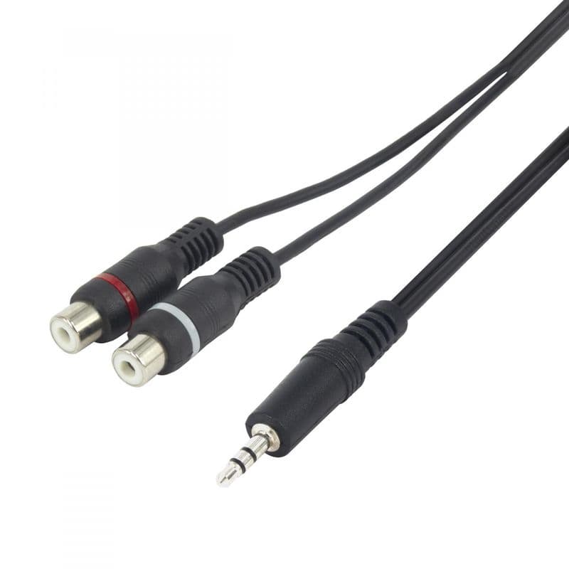 Audio adapterkabel jack - tulp