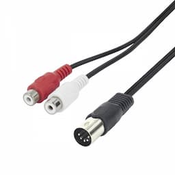 Audiokabel DIN - tulp