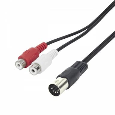 Audiokabel DIN - tulp
