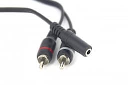 Audio adapterkabel jack - tulp