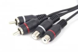 Audio adapterkabel jack - tulp