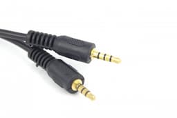 Audiokabel jack - jack (4 polig)