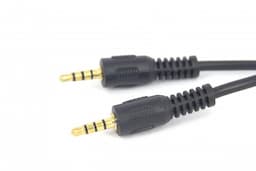 Audiokabel jack - jack (4 polig)