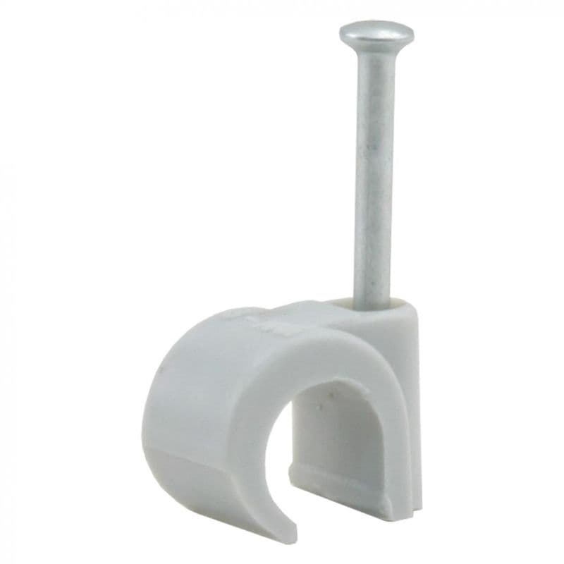Kabelclip rond 4 mm wit