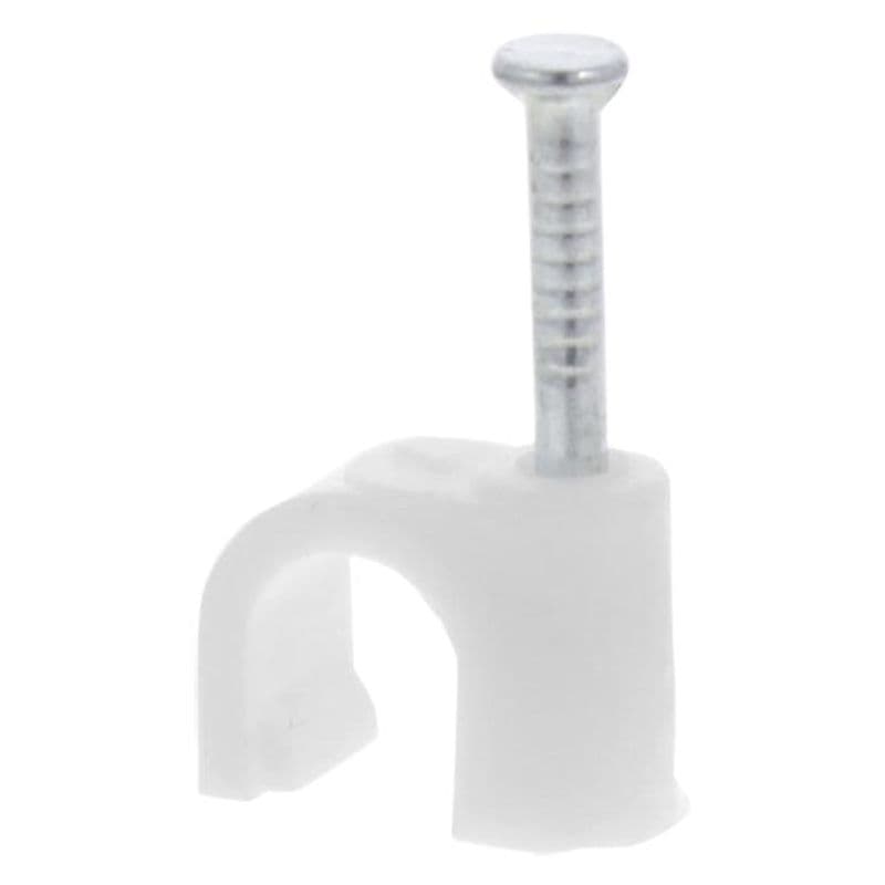 Kabelclip rond 7 mm wit