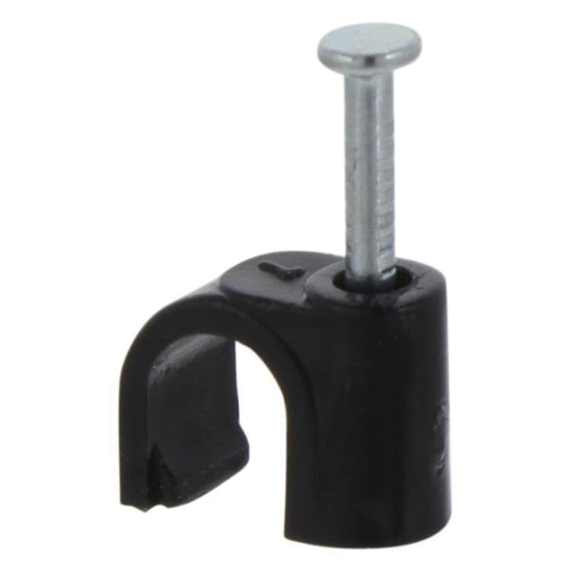 Kabelclip rond 7 mm zwart