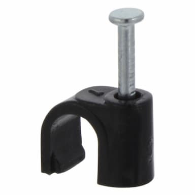 Kabelclip rond 7 mm zwart