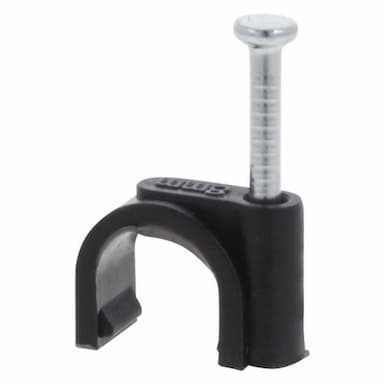 Kabelclip rond 8 mm zwart