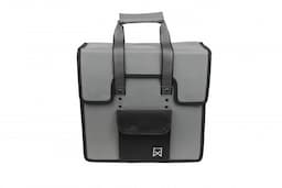 Enkele shopper grijs/zwart