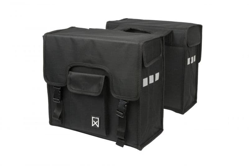 Dubbele shopper zwart