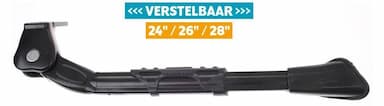 Verstelbaar standaard 26-28" zwart